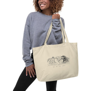 " Our Own Little World " Large organic tote bag