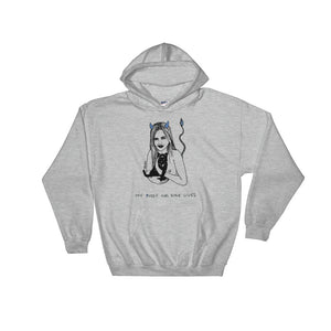 " My pussy Has 9 Lives "  Unisex Hooded Sweatshirt