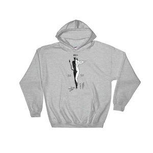 " 50/50, Angel/Demon " Hooded Sweatshirt